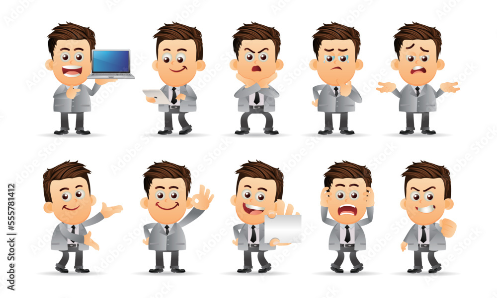 People with different poses. vector People with different poses. vector