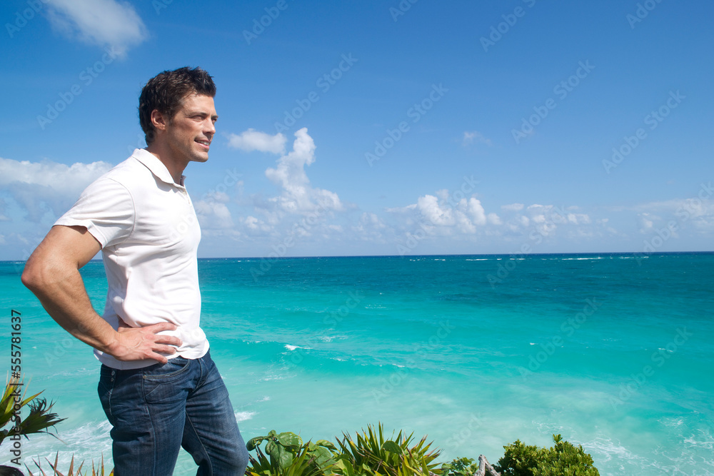 Portrait of Man, Reef Playacar Resort and Spa Hotel, Playa del Carmen, Quintana Roo, Yucatan Peninsula, Mexico Portrait of Man, Reef Playacar Resort and Spa Hotel, Playa del Carmen, Quintana Roo, Yucatan Peninsula, Mexico