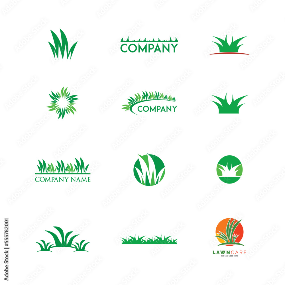 Set of Lawn Care Icon Vector Logo Template Illustration Design
