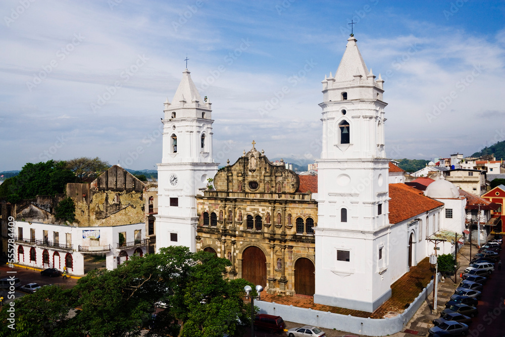 Cathedral in Casco Viejo, Panama City, Panama Cathedral in Casco Viejo, Panama City, Panama