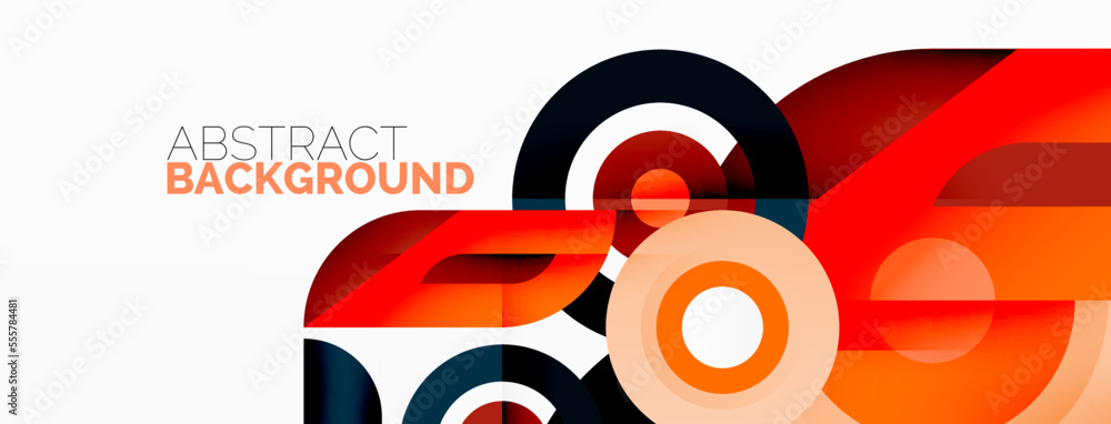 Rings and circles geometric abstract background for wallpaper, banner, backdrop Rings and circles geometric abstract background for wallpaper, banner, backdrop
