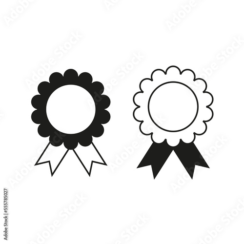 Medals icons. Premium quality. Vector illustration. Stock image.