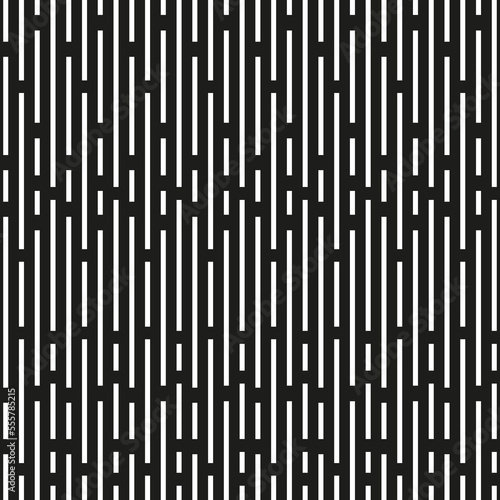 white lines black background. Dark seamless pattern. Vector illustration. Stock image.