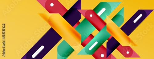 Background overlapping lines. Dynamic lines abstract wallpaper. Straight lines composition vector illustration for wallpaper banner background or landing page