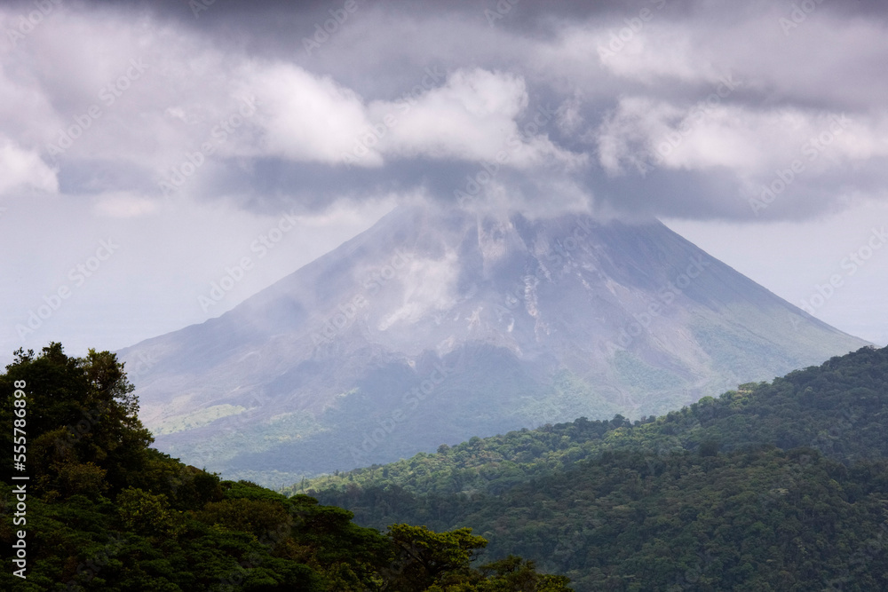 Arenal Volcano From Santa Elena Cloud Forest Reserve, Arenal Volcano National Park, Alajuela, Costa Rica Arenal Volcano From Santa Elena Cloud Forest Reserve, Arenal Volcano National Park, Alajuela, Costa Rica