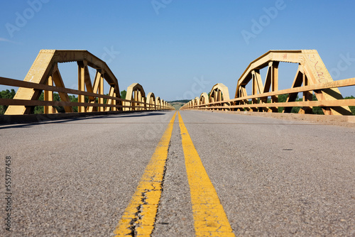 The Pony Bridge Over the Canadian River, Route 66, Oklahoma, USA photo