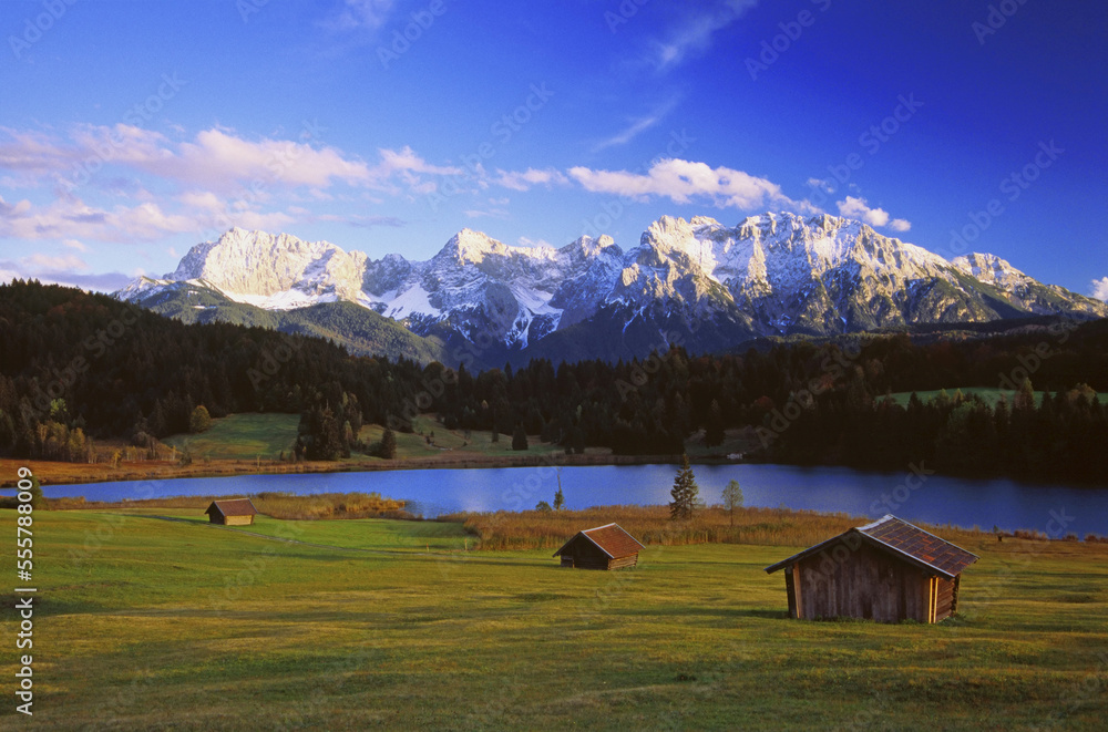 Geroldsee and Karwendel Mountains, Bavaria, Germany Geroldsee and Karwendel Mountains, Bavaria, Germany
