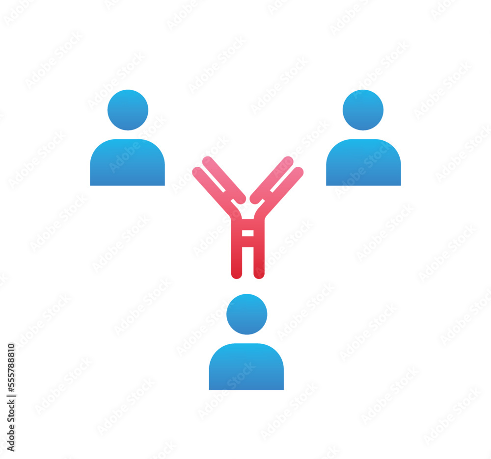 Antibodies DNA colorful icon. Structure and health care. Logotype for company or organization, branding. Medicine and experiments in laboratory. UI and UX design. Cartoon flat vector illustration Antibodies DNA colorful icon. Structure and health care. Logotype for company or organization, branding. Medicine and experiments in laboratory. UI and UX design. Cartoon flat vector illustration
