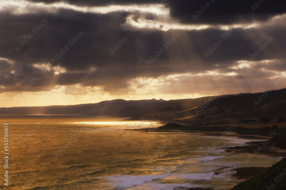 Great Ocean Road at Dusk, Victoria, Australia Great Ocean Road at Dusk, Victoria, Australia