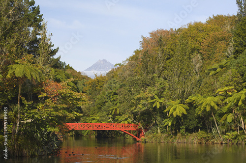 Bridge, Pukekura Park, New Plymouth, North Island, New Zealand photo