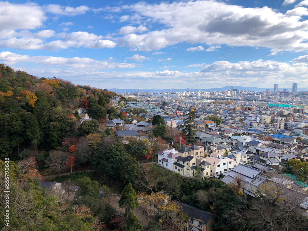 View of Osaka City From Minoh Park.