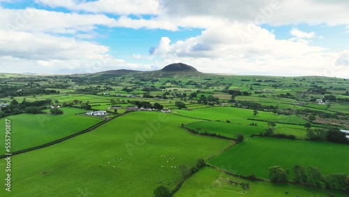 Aerial view of St Patricks Slemish Mountain County Antrim Northern Ireland 1 4K photo