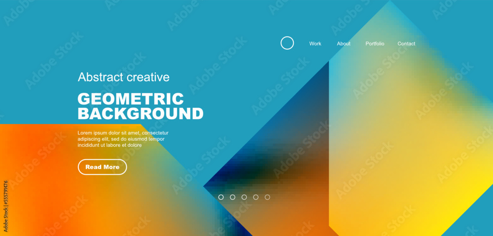 Fluid gradient geometric triangles, abstract landing page background. Minimal shapes composition for wallpaper, banner, background, leaflet, catalog, cover, flyer Fluid gradient geometric triangles, abstract landing page background. Minimal shapes composition for wallpaper, banner, background, leaflet, catalog, cover, flyer