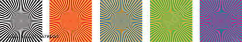 Sun rays. Retro sunburst background. Vector illustration