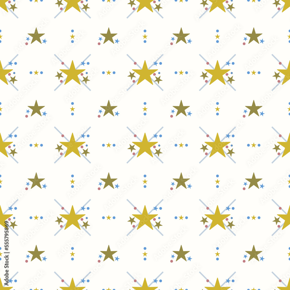 In this seamless pattern, stars of different sizes are placed neatly against a white background like a shining stars. Make it look beautiful, outstanding and interesting. In this seamless pattern, stars of different sizes are placed neatly against a white background like a shining stars. Make it look beautiful, outstanding and interesting.