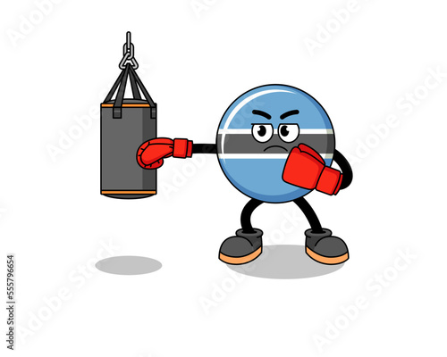 Illustration of botswana boxer