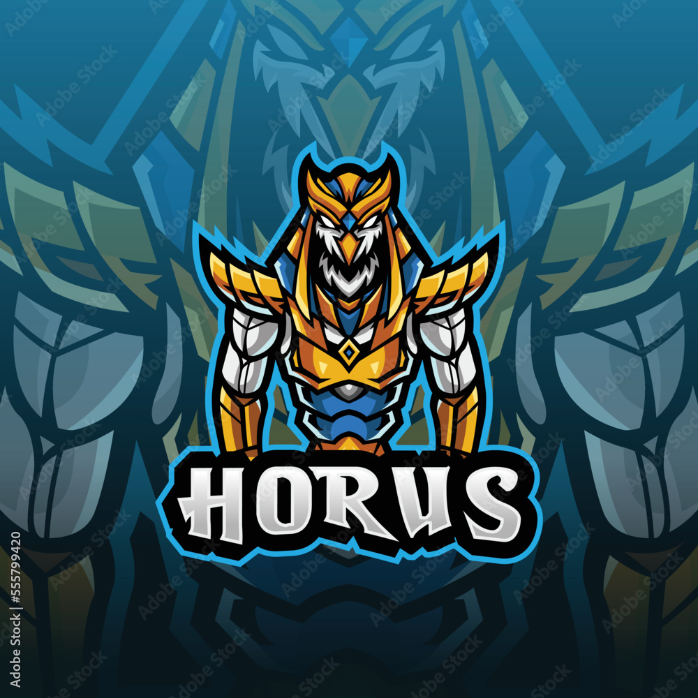 Horus Esport Logo The Illustration Horus Esport Logo The Illustration