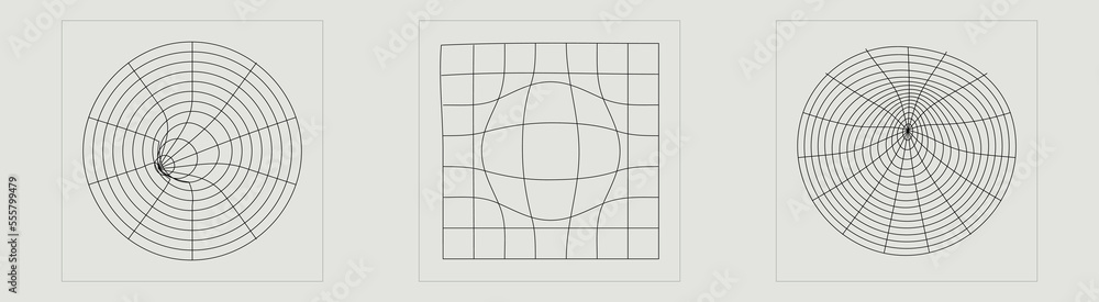 Obraz premium Retro futuristic elements for design. Big collection of abstract graphic geometric symbols. Elements for graphic decoration. Retro Futurist. Vector illustration