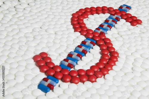 Dollar Sign Made out of Pills