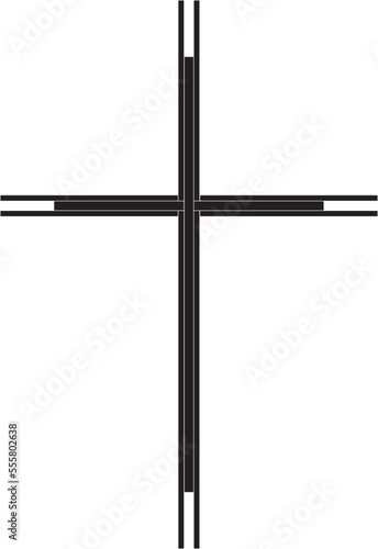  Black Cross White Pin Strip