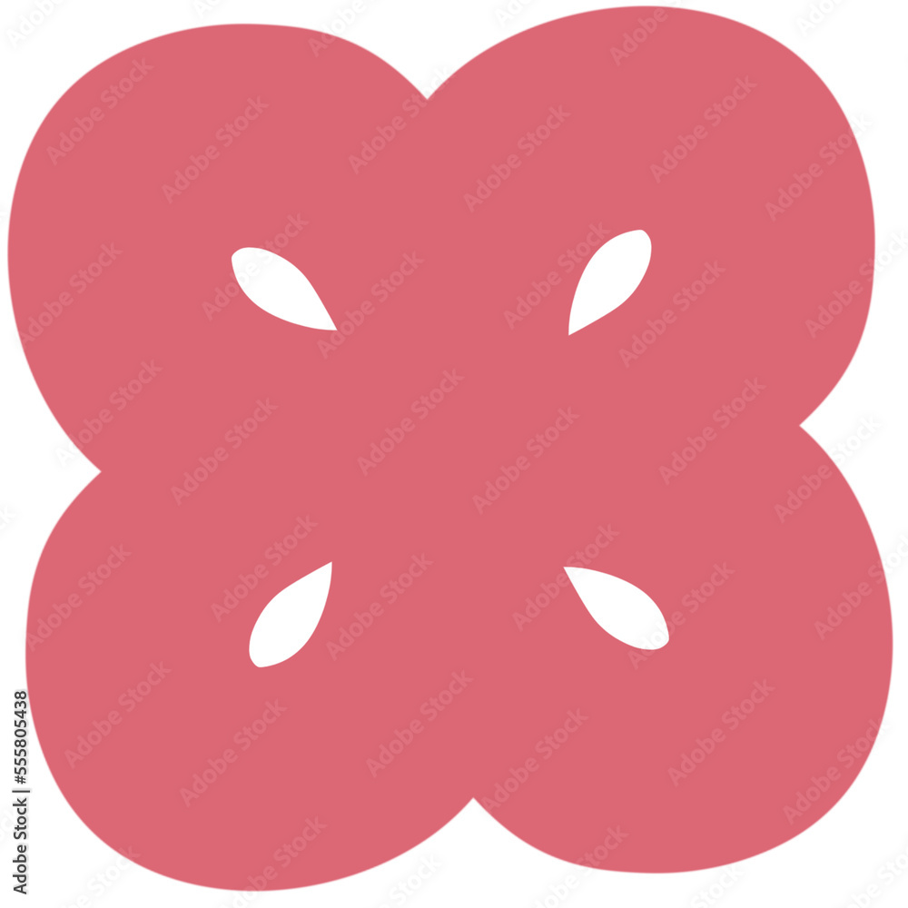 Pink and Red Abstract Blob Pink and Red Abstract Blob
