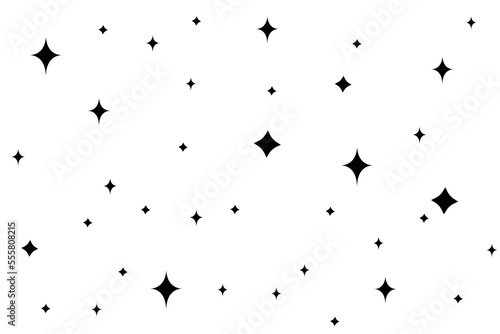 pattern of star doodle. Star hand drawn. Starry background. Vector seamless pattern with stars. Vector EPS 10.