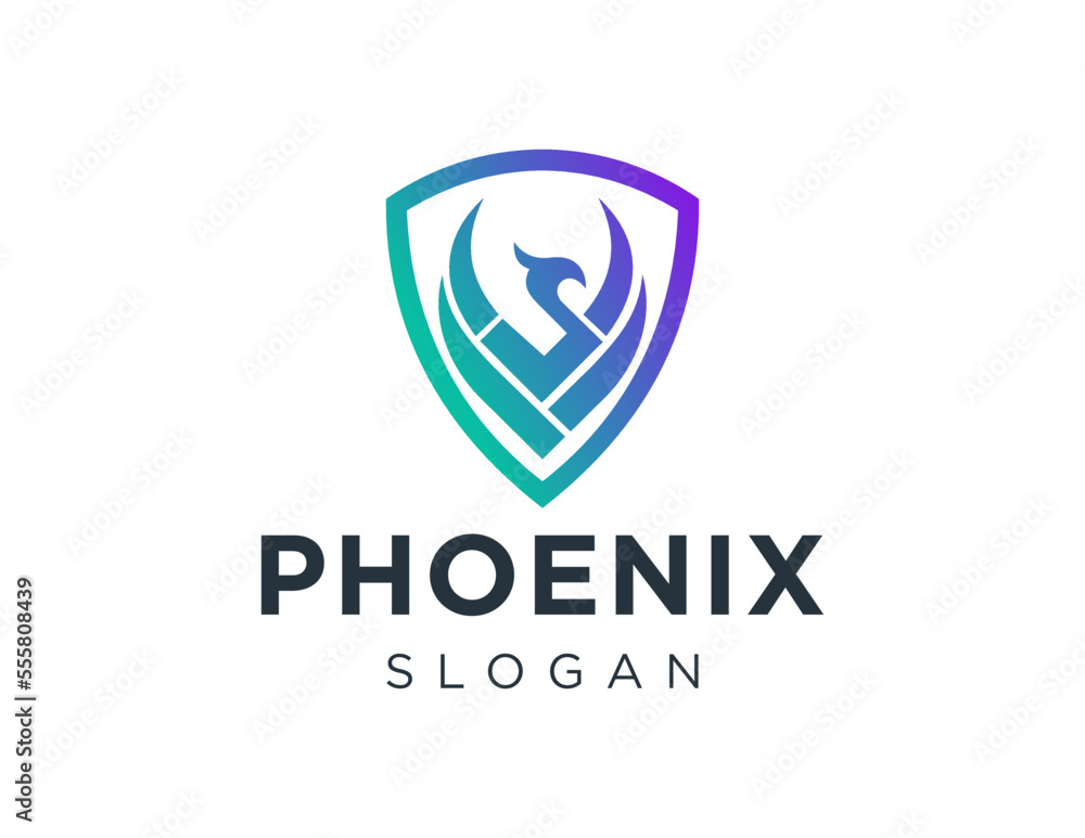 Logo about Phoenix on white background. created using the CorelDraw application. Logo about Phoenix on white background. created using the CorelDraw application.