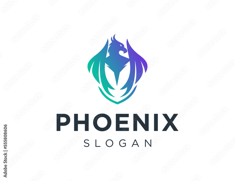 Logo about Phoenix on white background. created using the CorelDraw application. Logo about Phoenix on white background. created using the CorelDraw application.