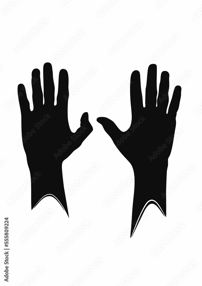 hands silhouettes