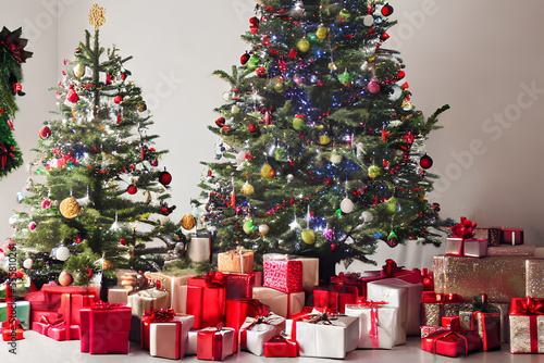 christmas tree and gifts  Generative AI technology