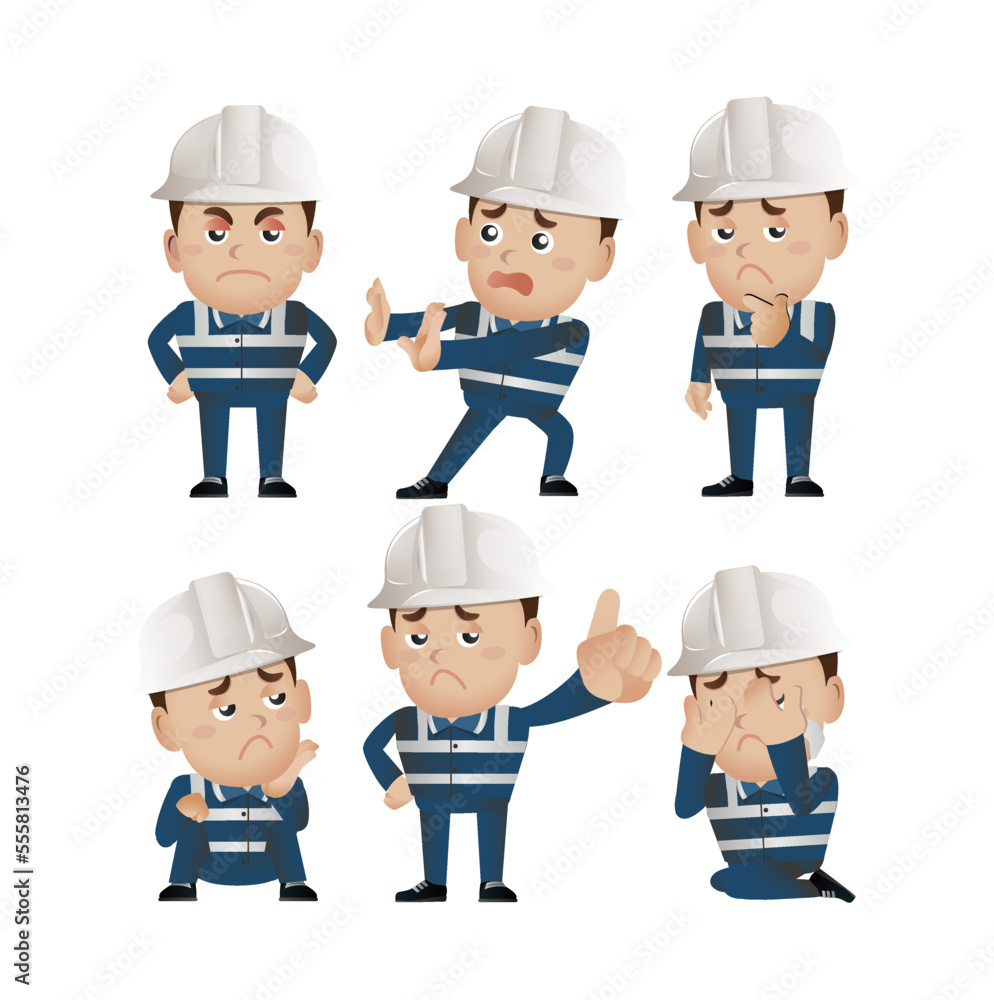 People Set - Profession - Worker. builder People Set - Profession - Worker. builder