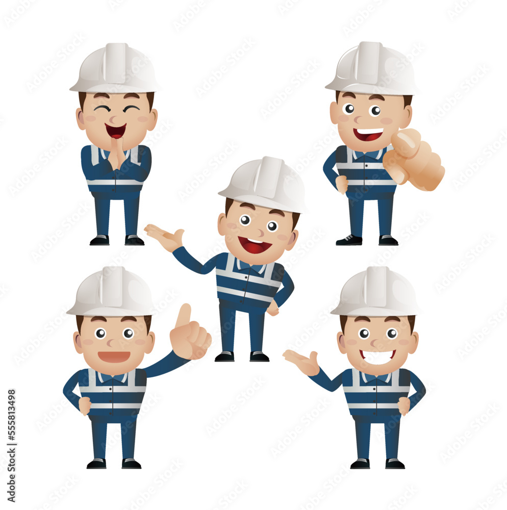 People Set - Profession - Worker. builder People Set - Profession - Worker. builder