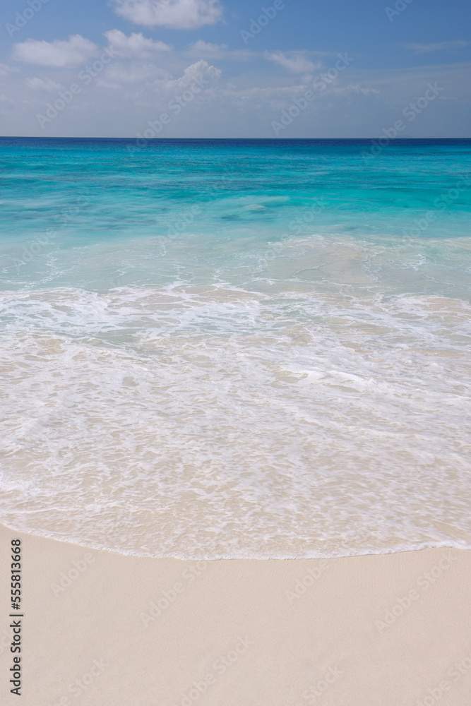 Indian Ocean, Grand Anse Beach, La Digue, Seychelles Indian Ocean, Grand Anse Beach, La Digue, Seychelles