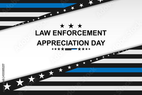 National Law Enforcement Appreciation Day. EPS10 vector