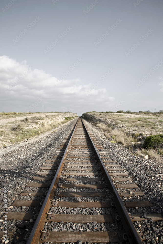 Railroad Tracks, Amistad National Recreation Area, Texas, USA Railroad Tracks, Amistad National Recreation Area, Texas, USA