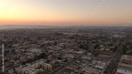 Wallpaper Mural Chula Vista California and San Diego city aerial panorama. Torontodigital.ca