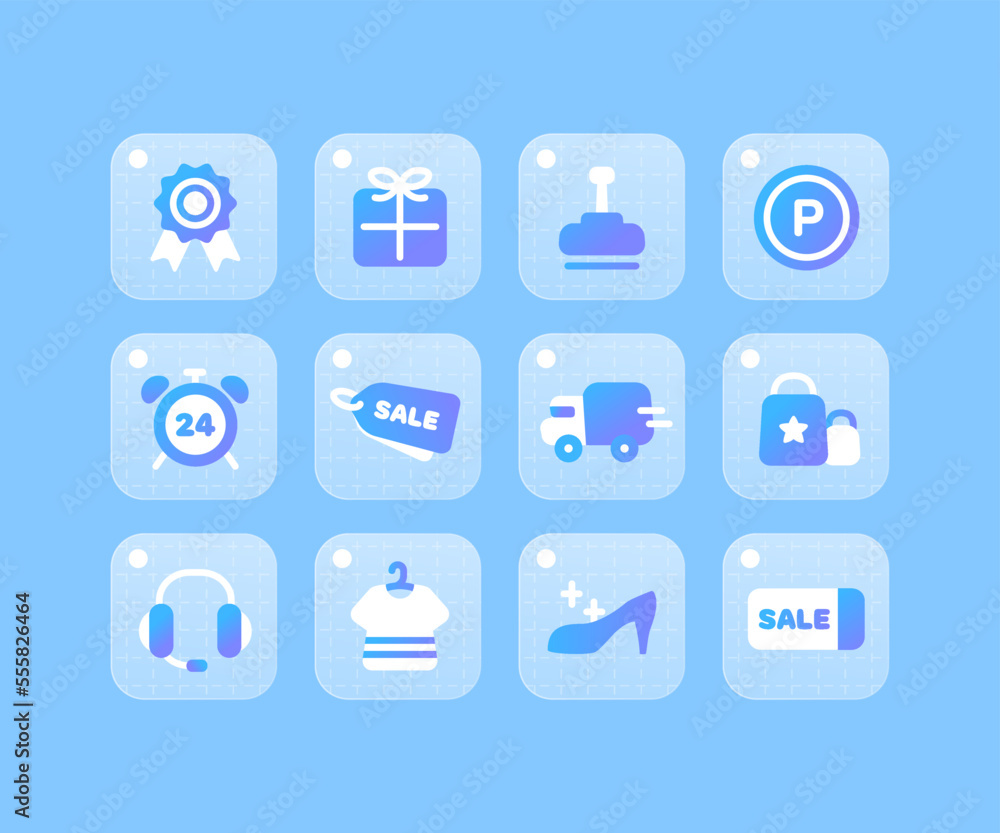 Blue gradation icon shopping
Blue gradation icon shopping