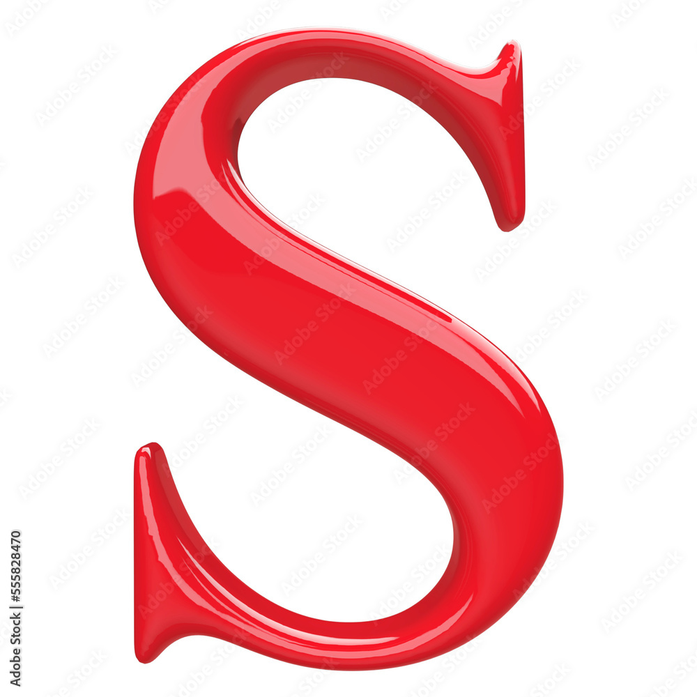 alphabet S red with generative AI alphabet S red with generative AI