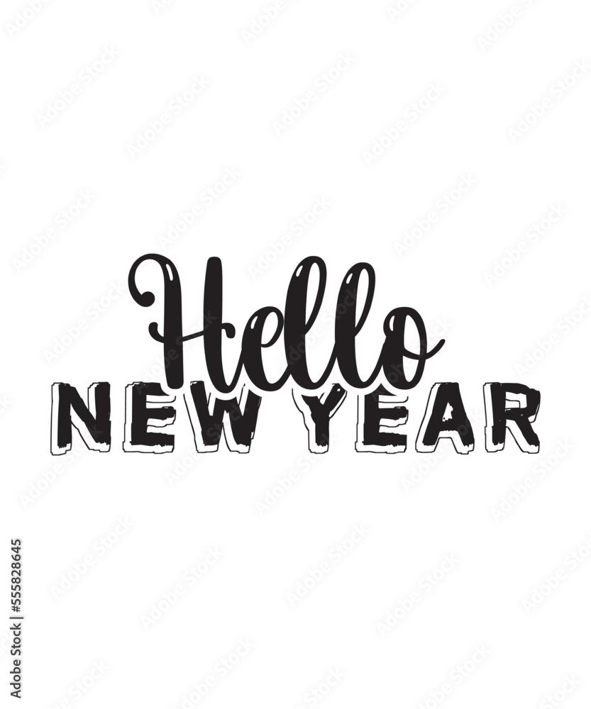 Obraz premium Happy new year 2023 t-shirt SVG design Ai File 