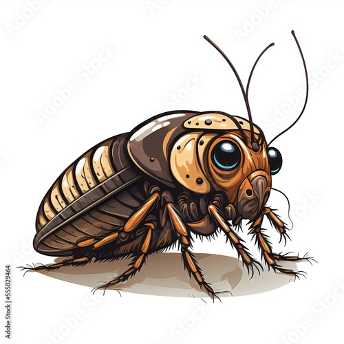 Cute cockroach comic created with AI