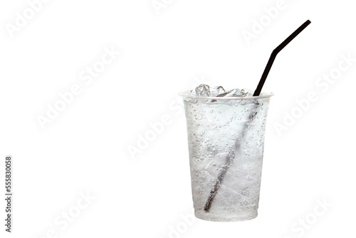 Glass of water isolated on transparent background.
