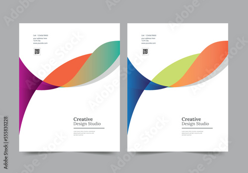 Brochure or template, annual report cover design background EPS 10