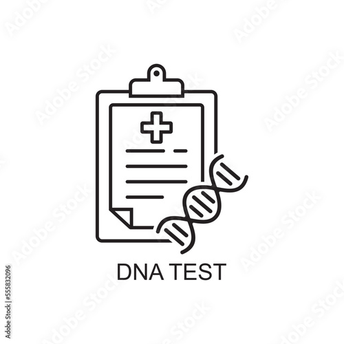 dna test icon , medical icon