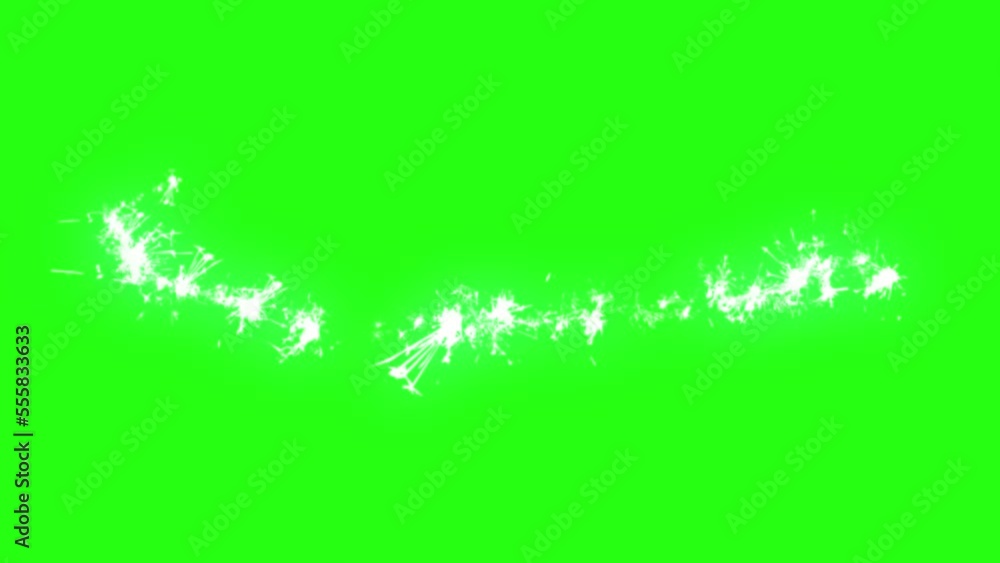 Shining star particles green screen motion graphics Shining star particles green screen motion graphics