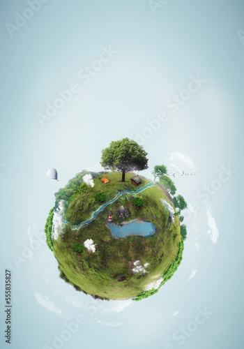 Fototapeta Naklejka Na Ścianę i Meble -  green planet earth