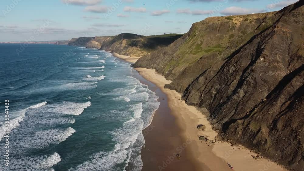 An amazing panoramic view of Cordoama beach, on the west coast of the Algarve, Portugal. An amazing panoramic view of Cordoama beach, on the west coast of the Algarve, Portugal.