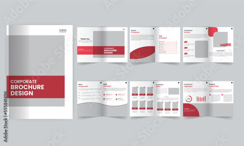 Modern Corporate Brochure Design	. template for your design