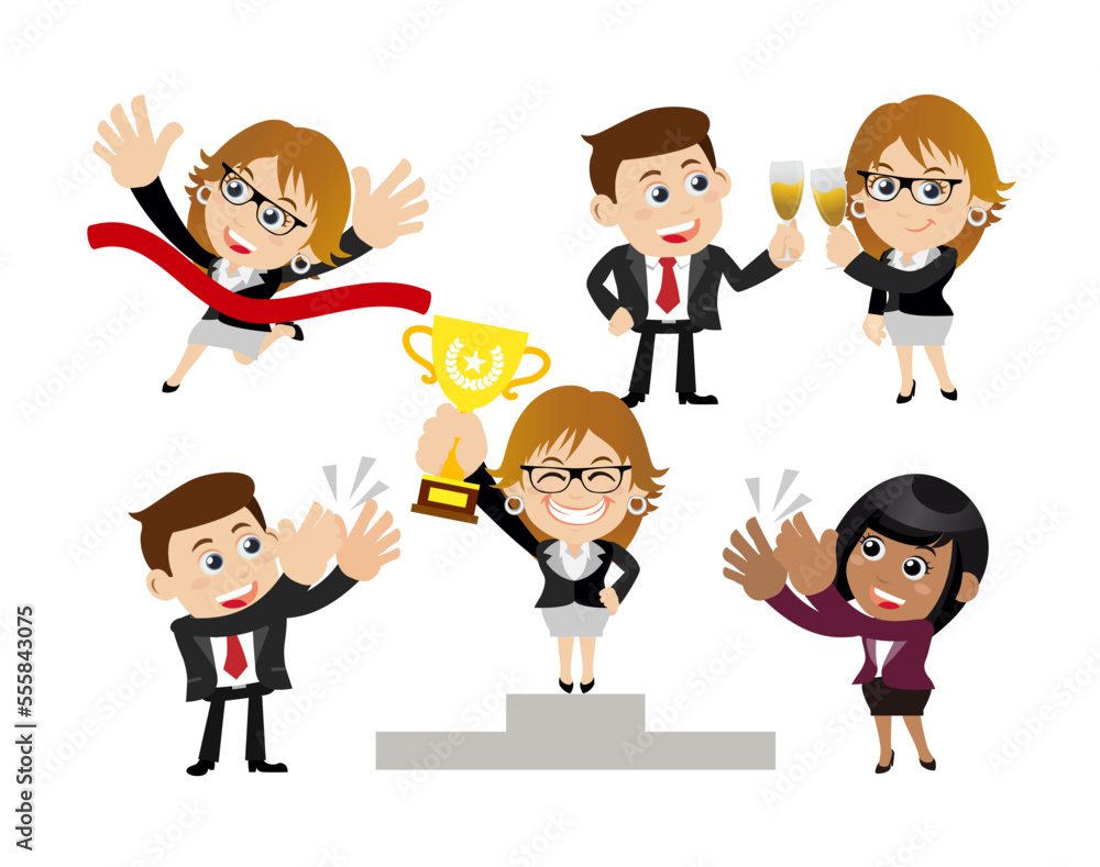 Business people in cooperation and partnership concept Business people in cooperation and partnership concept