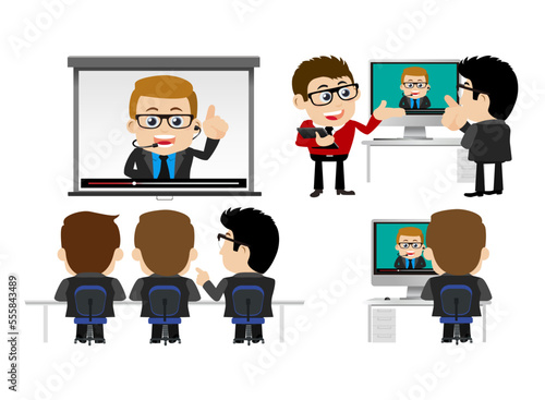 Business people in cooperation and partnership concept