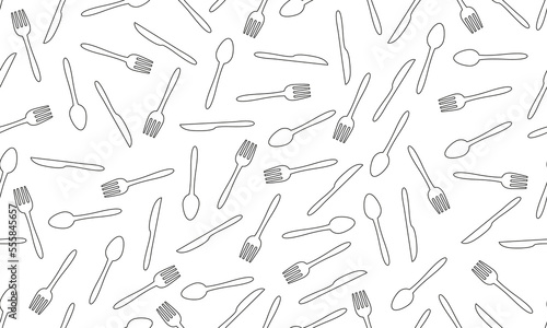 seamless pattern cutlery,knife,spoon in stripes for background,restaurant decoration,fabric motif,product packaging,texture,wallpaper